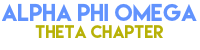 Alpha Phi Omega - Theta Chapter Logo